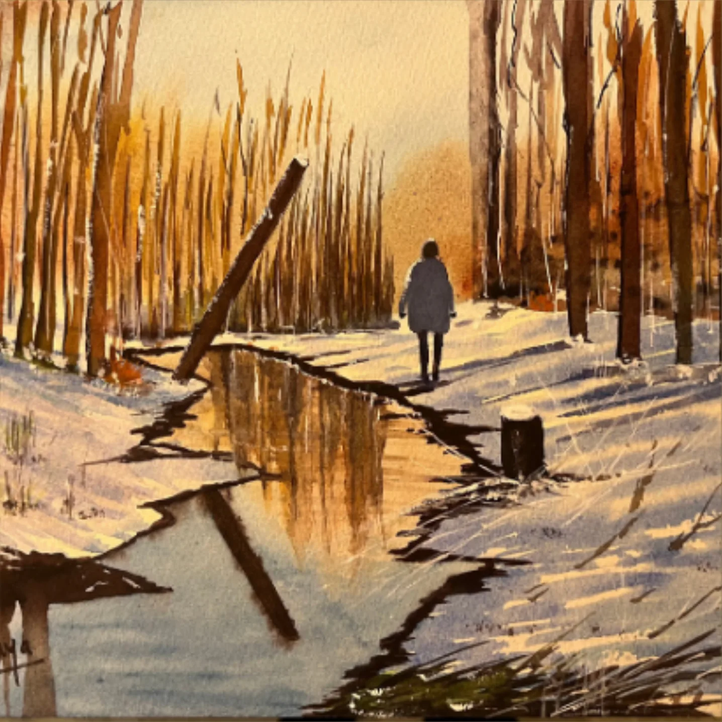 aquarelle de Québec, Canada