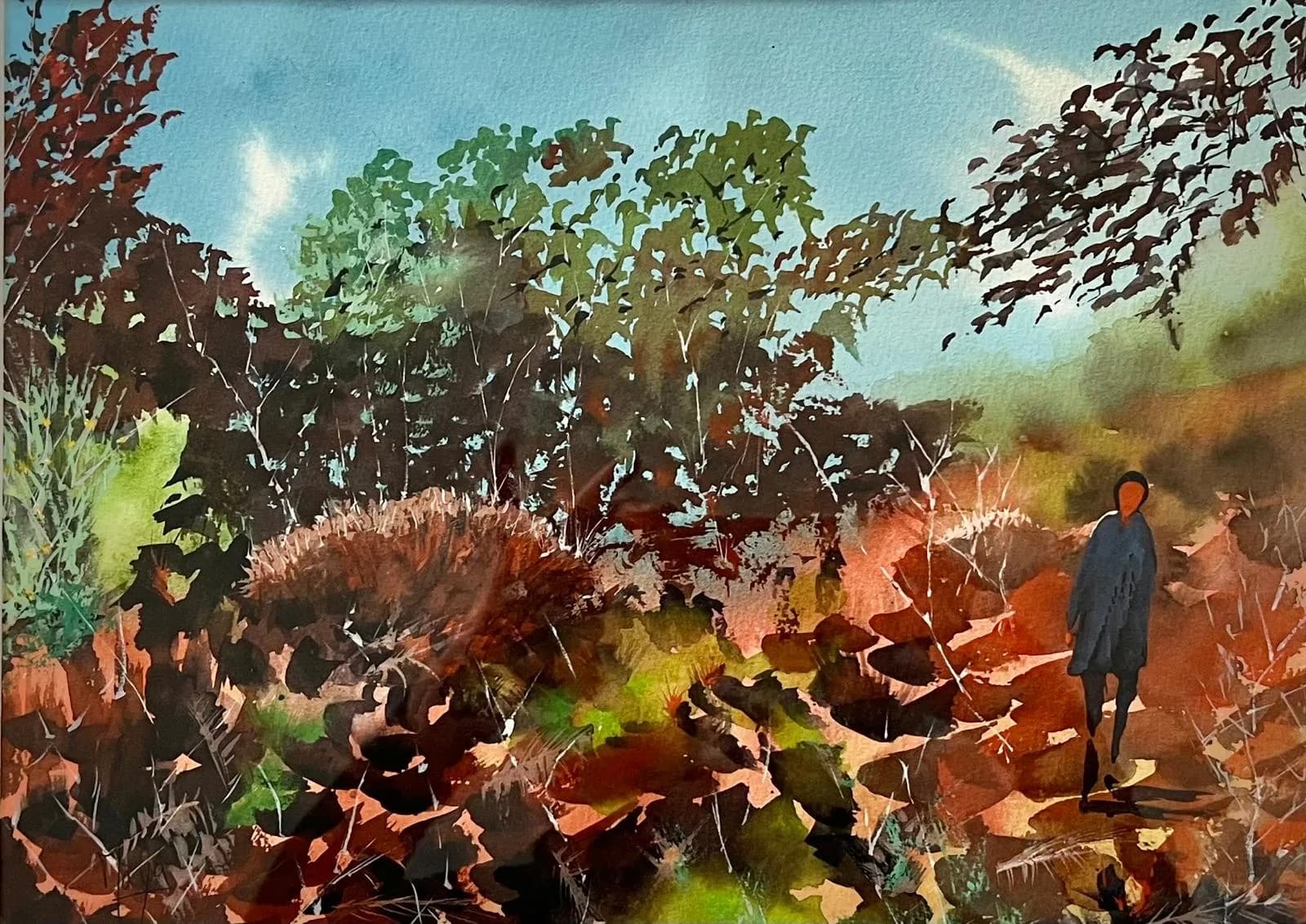aquarelle Automne Gascogne février 2026