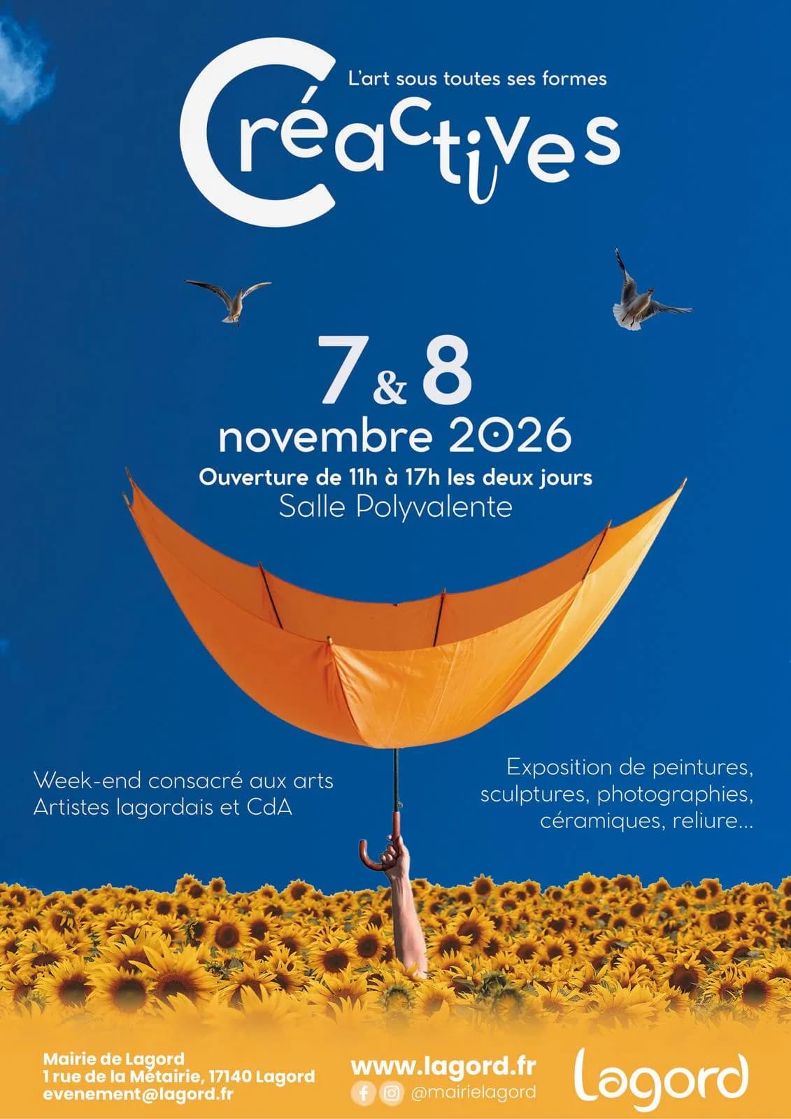 Affiche de l'exposition Créactives à Lagord