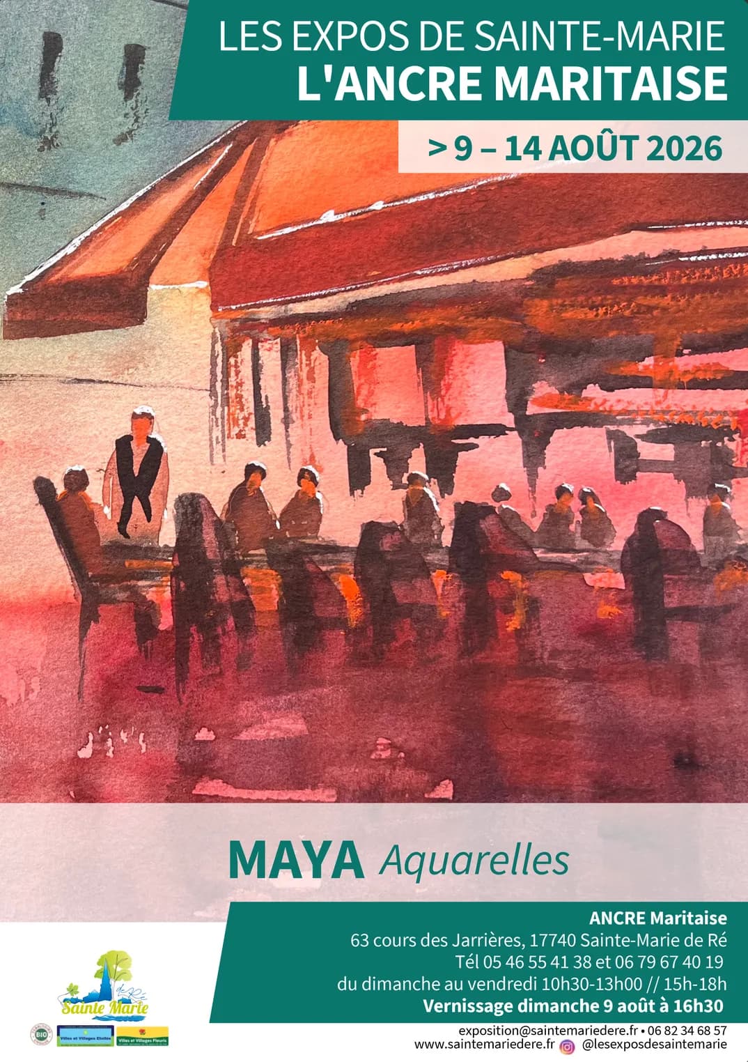 Affiche de l'exposition à l’Ancre Maritaise, Sainte-Marie de Ré