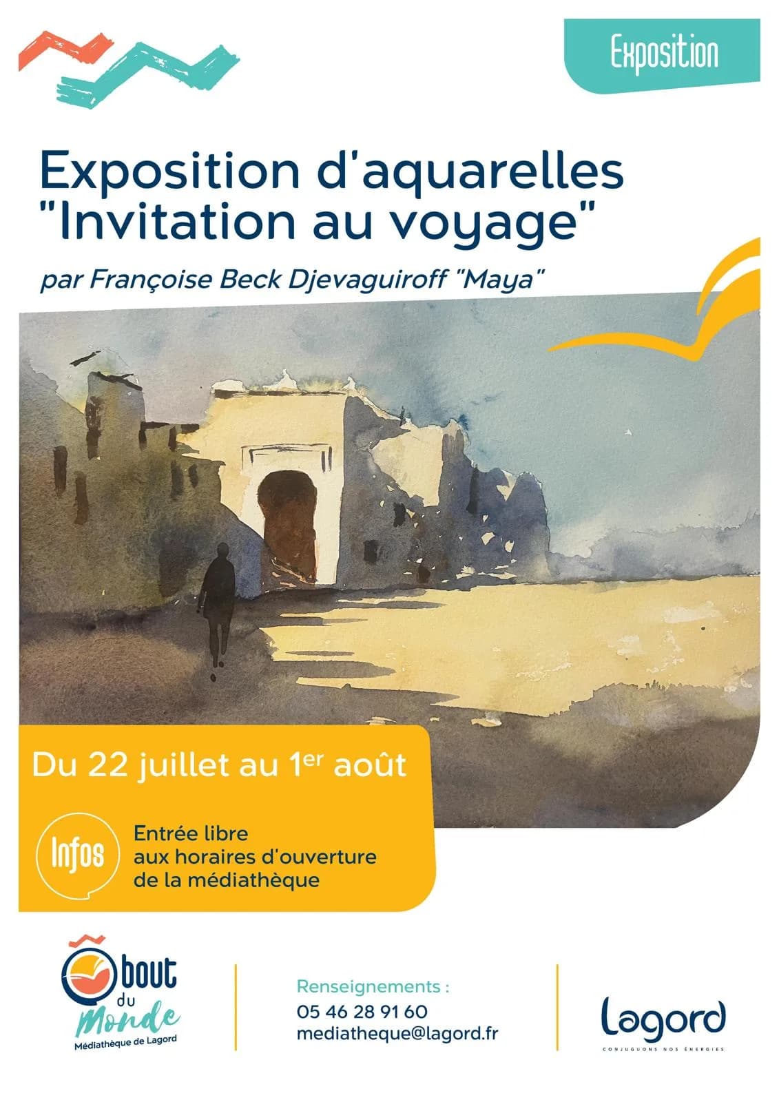 Exposition à la médiathèque de Lagord