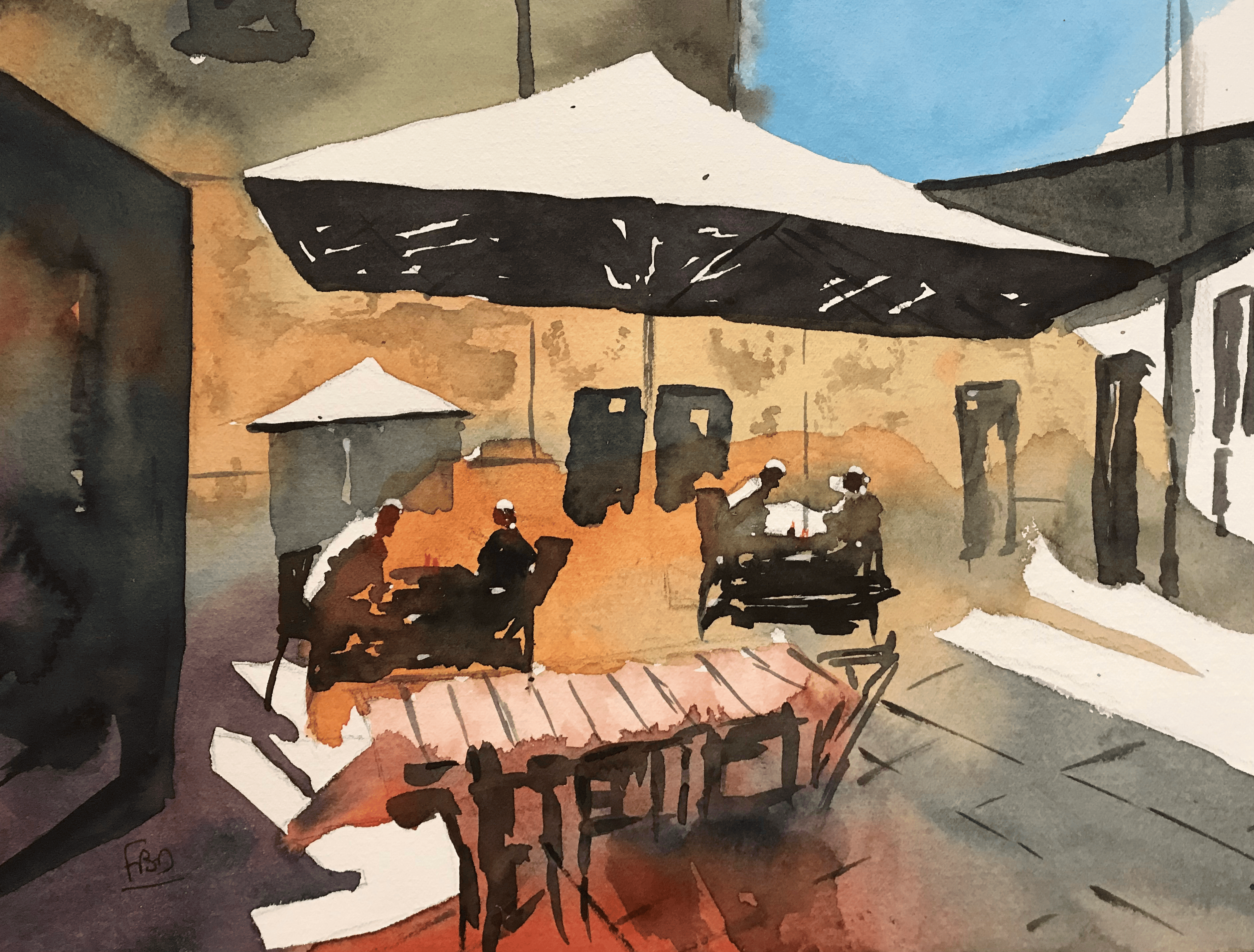 aquarelle andalousie novembre 2021
